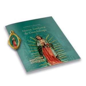 LIVRETO NOVENA ORAÇÃO COM MEDALHA OU MIMO NS GUADALUPE