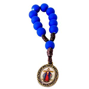 DEZENA DE DEDO JESUS DAS SANTAS CHAGAS AZUL EMBORRACHADA