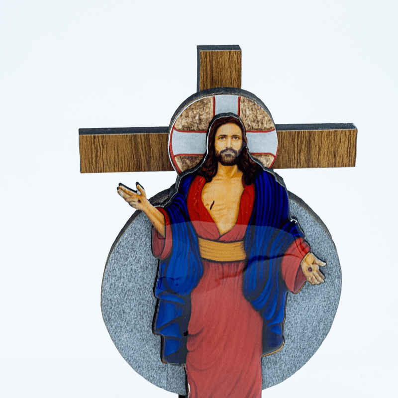 CRUZ-3D-JESUS-DAS-SANTAS-CHAGAS-15CM-5