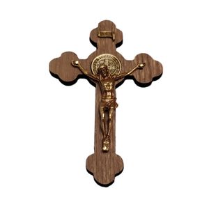 CRUCIFIXO COM MEDALHA SÃO BENTO 12CM