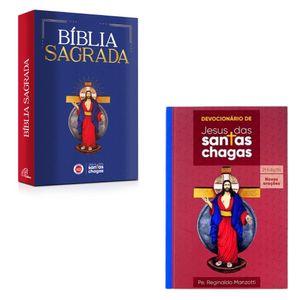 Kit Bíblia Sagrada  e Devocionário 2° Edição Jesus das Santas Chagas