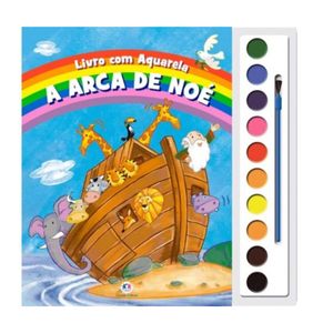 Livro com Aquarela A Arca de Noé