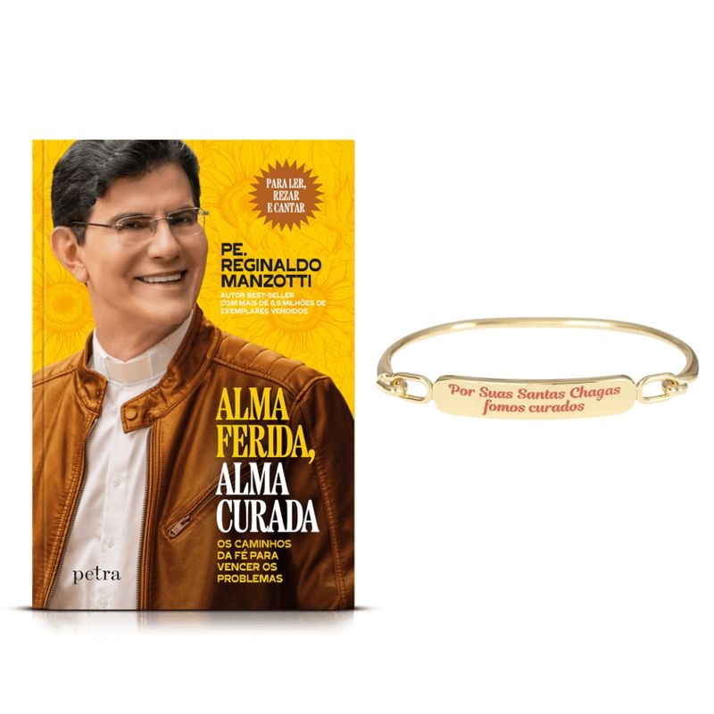 Kit-Livro-Alma-Ferida-Alma-Curada-e-Bracelete-Jesus-das-Santas-Chagas