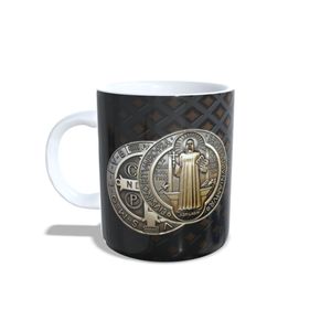 Caneca  São Bento Medalha e Oração