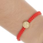 Pulseira-macrame-Medalha-de-Sao-Bento-Vermelha