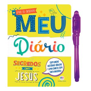 Meu Diário Segredos com Jesus I Diário Infantil com Caneta Invisivel