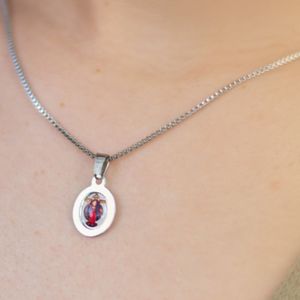 Colar de Inox Jesus das Santas Chagas