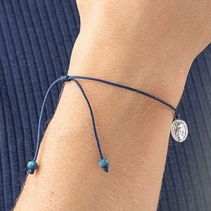 Pulseira Fio Azul  Nossa Senhora das Graças