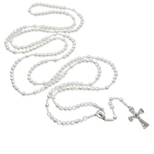 Rosário Nossa Senhora de Fátima com Pérola Sintética 6mm