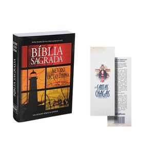 Kit Bíblia Lectio Divina Marca Página Jesus das Santas Chagas