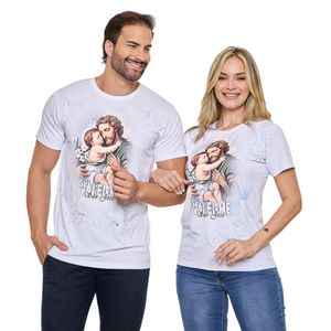 Camiseta Unissex Branca Valei-me São José