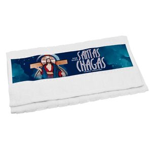 Toalha de Rosto Jesus das Santas Chagas Algodão