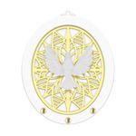 Porta Chaves Espirito Santo Branco e Dourado.jpg