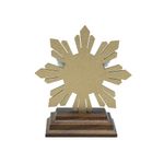 Adorno de Mesa Espirito Santo Petestal Raios Dourado -8-.jpg