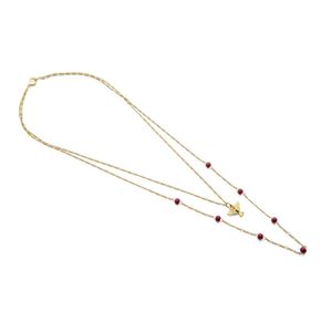 Colar Duplo Espírito Santo Sete Dons Dourado