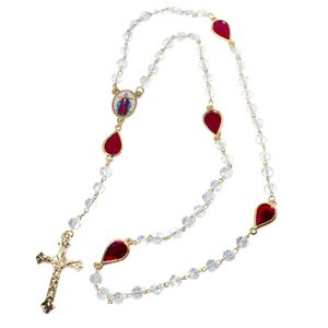 Terço Jesus das Santas Chagas  Gotas de Amor Premium