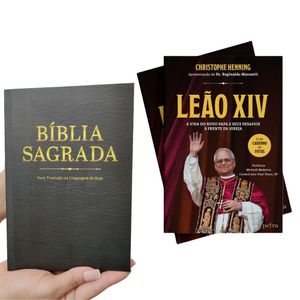 Kit Bíblia Nova Tradução e Livro Leão XIV