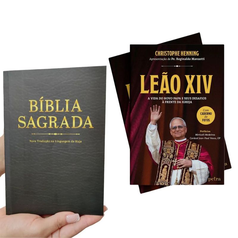 Kit-Biblia-Nova-Traducao-e-Livro-Leao-XIV