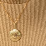 Colar Medalha de Sao Bento Semijoia Banhada a Ouro -2-