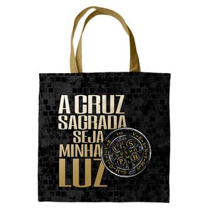 Ecobag Medalha de São Bento Preta