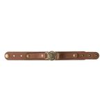 Pulseira Sao Miguel Arcanjo Couro -4-