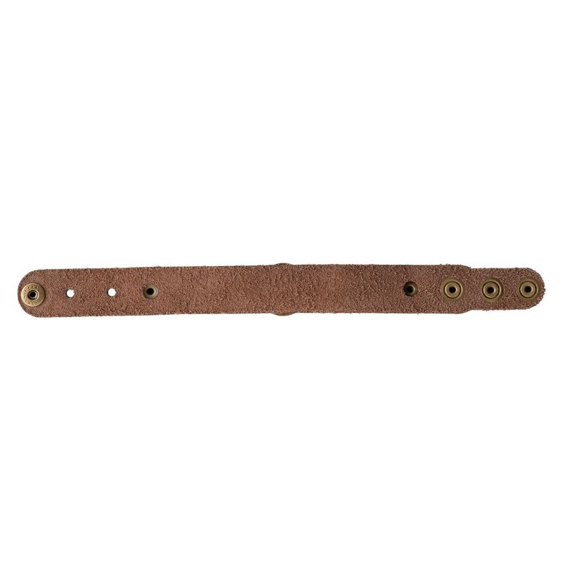 Pulseira Sao Miguel Arcanjo Couro -5-