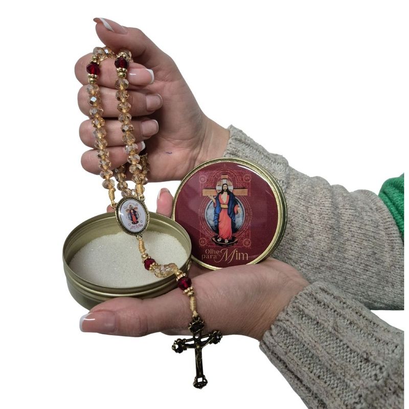 Terco Cristal Jesus das Santas Chagas Olhe para Mim