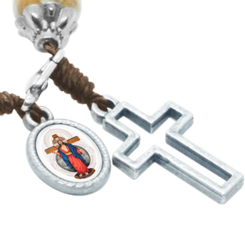 Pulseira Terco Marcador Jesus das Santas Chagas