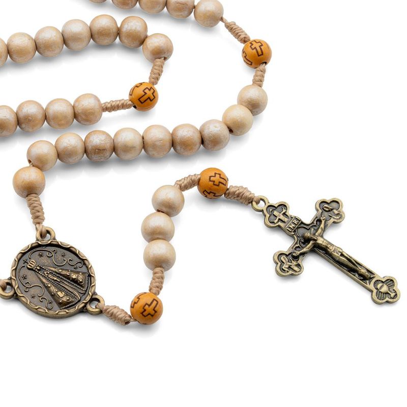 Terco Nossa Senhora Aparecida Madeira Dourada